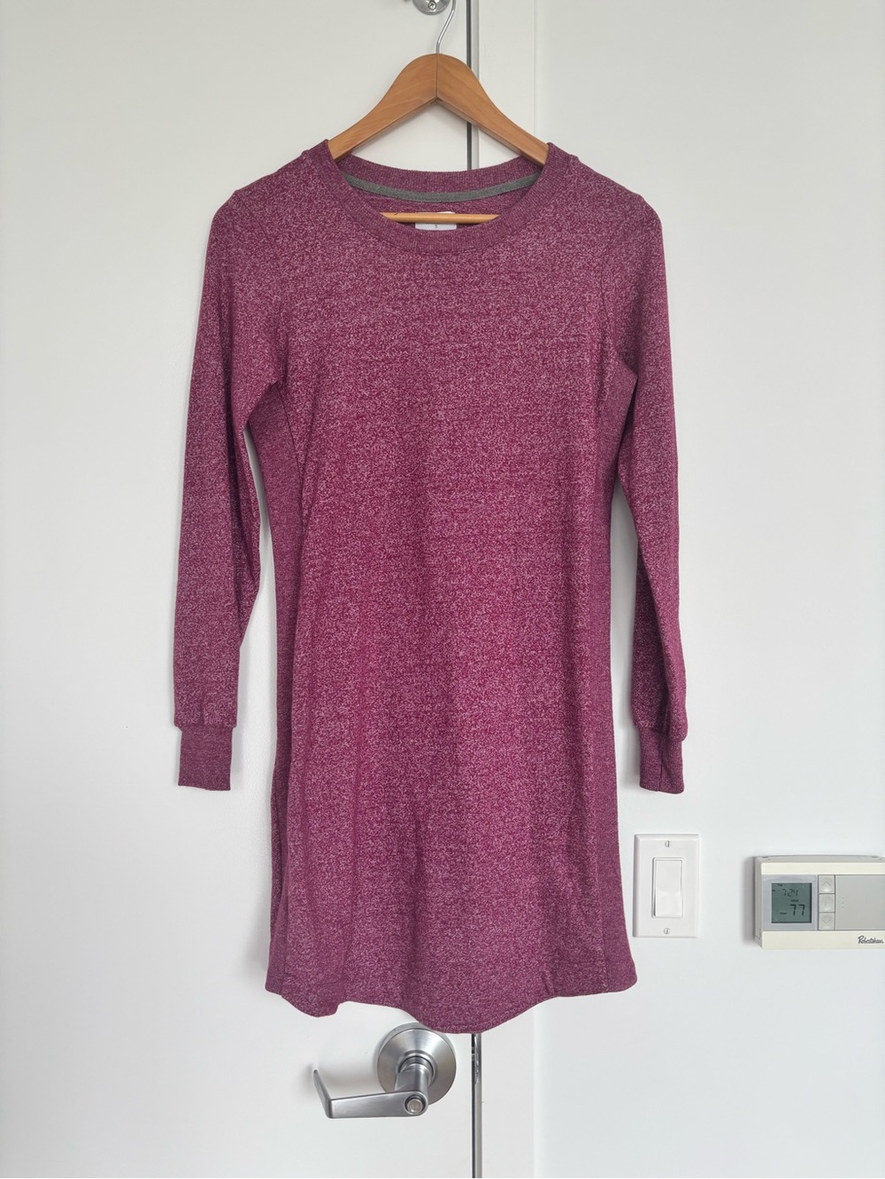 Alternative Apparel Frequent Flyer Dress | Size S | Eco Mock Raspberry